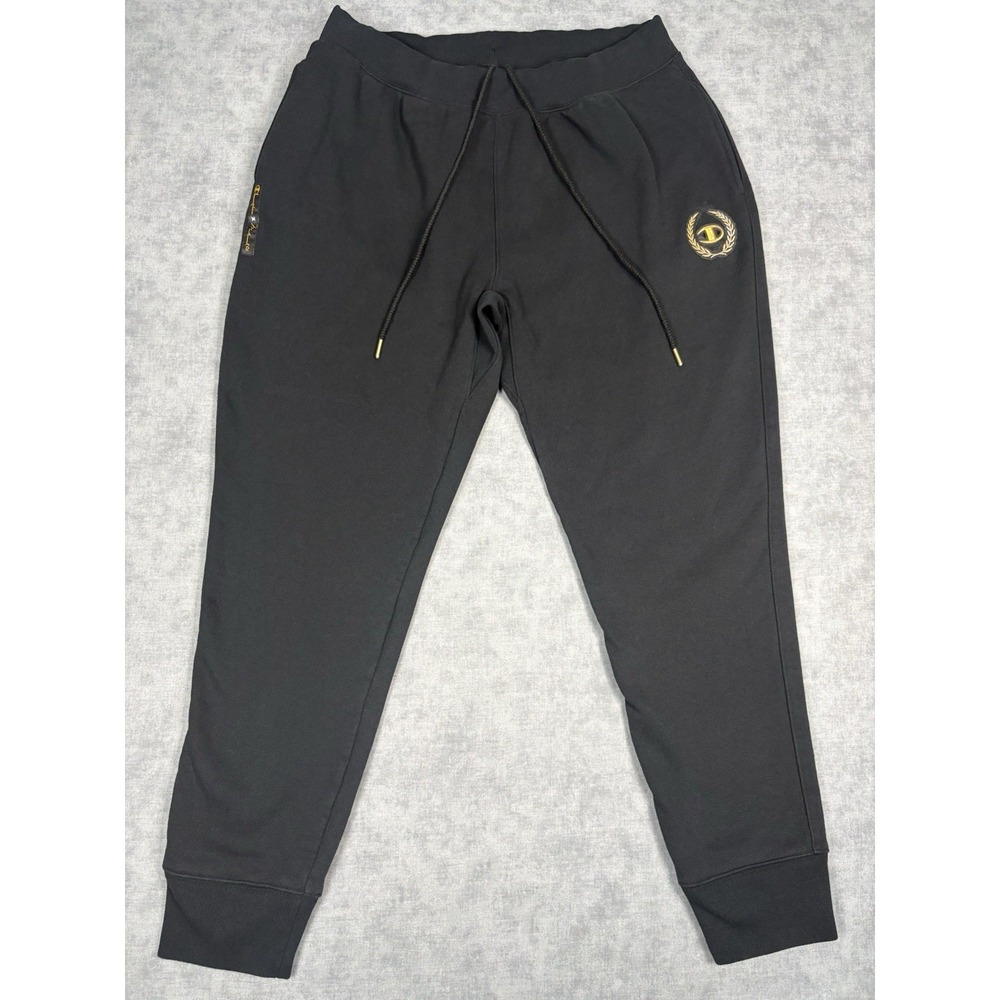 Champion x Muhammad Ali Sweatpants Mens 2XL Black Gold Logo Boxing Joggers